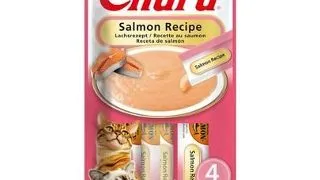INABA Churu Cat Salmon 4x14g gustare pisici adulte, cu somon