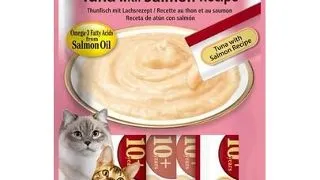 INABA Churu Cat Senior Tuna with Salmon 4x14g recompensa pisici senioare cu ton si somon