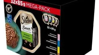 SHEBA Sauce Collection Hrana umeda pisici, mix arome 32x85 g cu somon, ton, pui, rata in sos