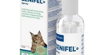 Spray cu efect calmant pentru pisici VIRBAC Zenifel 60 ml feromoni cu adaos de catnip