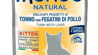 MONGE Kitten hrana umeda pentru pisoi, cu ton si ficat de pui 80g