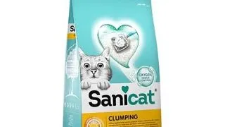 SANICAT Clumping 10 L asternut din bentonita pentru litiera pisicilor, fara miros