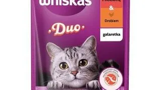 WHISKAS Adult plic 85 g vita si pasare in gelatina, hrana pisica adulta