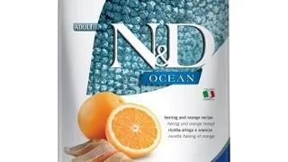 FARMINA N&amp;D Ocean Cat Adult Herring &amp; Orange hrana uscata pentru pisici cu hering si portocale 10 kg
