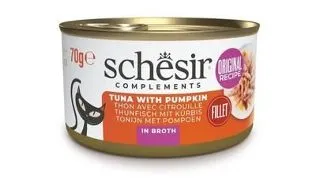 SCHESIR Ton cu dovleac in sos 70 g conserva pisici
