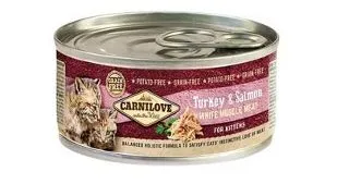 CARNILOVE Kitten Curcan si Somon 100g hrana umeda pisoi
