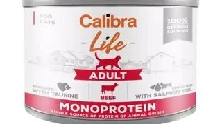 CALIBRA Cat Life Adult Beef 200 g hrana monoproteica pentru pisici cu vita