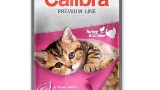CALIBRA Cat Premium Line Kitten Turkey&amp;Chicken 100 g hrana pentru pisicute, curcan si pui in sos