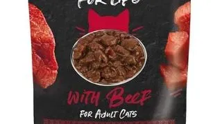 FITMIN For Life For Adult Cats Beef 28 x 85 g hrana pisici, vita