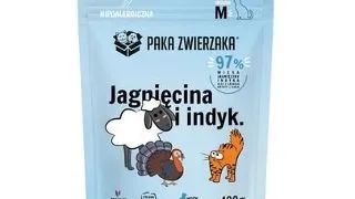 PAKA ZWIERZAKA Hrana uscata cu miel si curcan pentru pisici marimea M 400 g