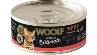 WOOLF Wild Cat Ultimate Beef Pate 85g hrana umeda cu vita pentru pisici