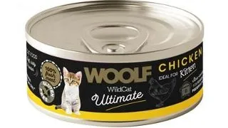 WOOLF Wild Cat Ultimate Kitten Chicken Pate 85g hrana cu pui pentru pisoiasi