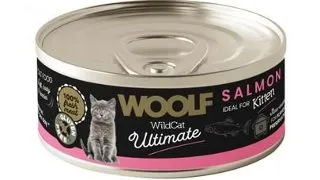 WOOLF Wild Cat Ultimate Kitten Salmon Pate 85g hrana umeda cu somon pentru pisoiasi