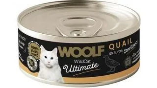 WOOLF Wild Cat Ultimate Sterilised Quail pate 85g hrana pisici sterilizate cu prepelita