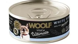 WOOLF Wild Cat Ultimate Sterilised White Fish Pate 85g hrana cu peste alb pisici sterilizate