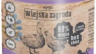 WIEJSKA ZAGRODA Adult Hrana umeda pentru pisici adulte, cu pui si rata 200 g