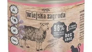 WIEJSKA ZAGRODA Adult Miel si krill 200 g conserva hrana pisica