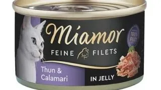 MIAMOR Feline Conserva hrana umeda pisici, cu ton si calamar in sos propriu 100 g
