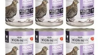 WIEJSKA ZAGRODA hrana umeda pisici 66x400 g prepelita