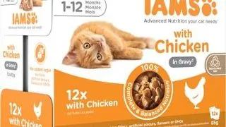 IAMS Advanced Nutrition Kitten Chicken in Gravy Pouch 12x85g hrana umeda pisoi, pui in sos