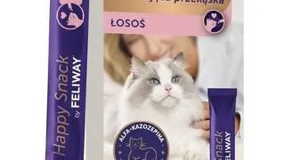 FELIWAY Happy Snack somon 6x15 g gustare cremoasa antistres pisici