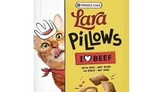 VERSELE-LAGA Lara Snack Pillows with Beef Hairball Control 60g gustare pisici impotriva ghemotoacelor de blana