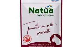NATUA Natural ton, pui si sunca in aspic pentru pisici 70 g