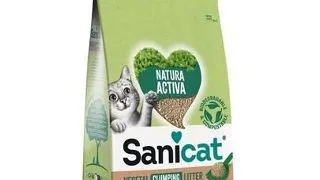 SANICAT Natura Activa 100% Green 7,5 kg nisip vegetal aglomerant pisici