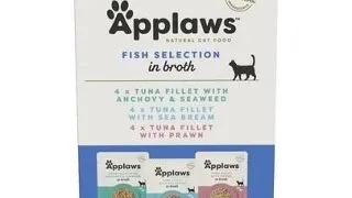 APPLAWS Cat Pouch Multipack Fish Selection hrana umeda pentru pisici, selectie de peste 12 x 70 g