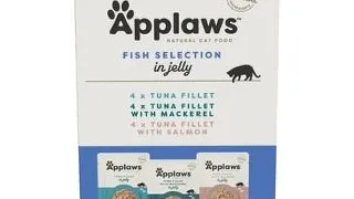APPLAWS Selection Fish Multipack Pliculete hrana umeda in aspic pentru pisici 12x70g