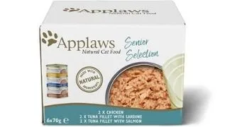 APPLAWS Cat Senior MIX selection 6 x 70 g Conserve pisica senior, mix sortimente