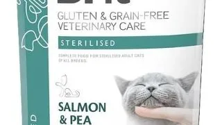 BRIT Grain Free Veterinary Care Cat Sterilised somon si mazare 400 g