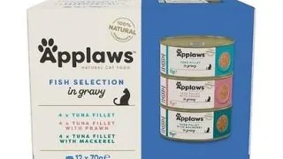 APPLAWS Cat Adult Fish Selection Multipack in Gravy 12x70 g mix peste in sos