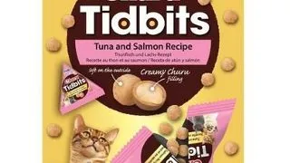 INABA Cat Churu Tidbits Reteta cu Ton si Somon 8×12 g recompense moi si cremoase cu ton si somon pentru pisici