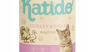 KATIDO Adult Cat Turkey and Duck 400 g curcan si rata cu ulei de somon hrana pentru pisici