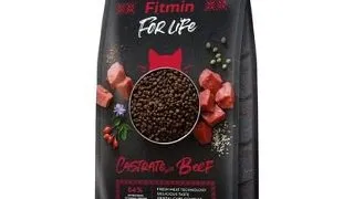 FITMIN Cat For Life Castrate Beef 8 kg hrana uscata pisici sterilizate, cu vita