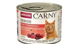 ANIMONDA Carny Senior Vita si Inima de Curcan 200 g