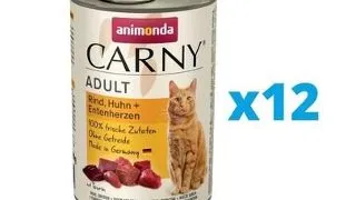 ANIMONDA Carny set vita, pui, inimi rata pentru pisici 12 x 400 g