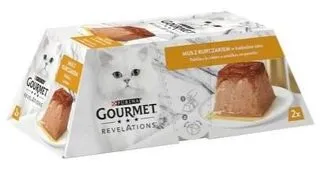 GOURMET REVELATIONS Hrana umeda pentru pisici adulte, mousse de pui  2 x 57 g