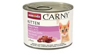 ANIMONDA Carny Kitten Baby Pate 200 g Pateu pentru pisoi, cu vita si pui