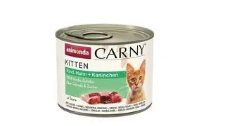 ANIMONDA Carny Kitten Beef&amp;Chicken&amp;Rabbit 200 g Conserva hrana pentru pisoi, cu vita, pui si iepure