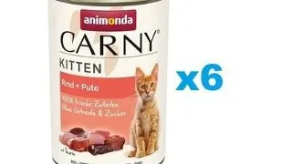 ANIMONDA Carny Kitten Beef&amp;Turkey 6x400 g pentru pisoi, vita si curcan