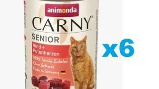 ANIMONDA Carny Senior vita si inimi curcan 6x400 g hrana pisica senior