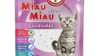 Asternut Pisici MIAU MIAU Silicat Lavanda 3.8l