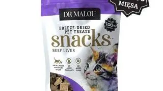DR MALOU ficat de vita 50 g recompense pentru pisici 100% liofilizate