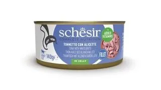 SCHESIR Hrana umeda pentru pisici, cu ton si hamsii 140 g