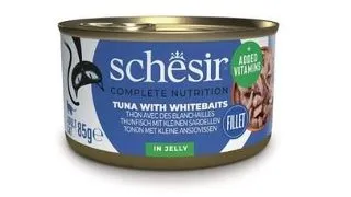 SCHESIR Ton cu sprot in aspic 85 g hrana umeda pentru pisici adulte