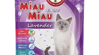 Asternut Pisici MIAU MIAU Silicat Lavanda 5l
