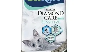 BIOKAT'S Diamond Care Sensitive Classic 6 L nisip pentru pisici sensibile, din bentonita