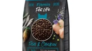 FITMIN Cat For Life Adult Fish and Chicken 1,8 kg hrana cu peste si pui pentru pisici